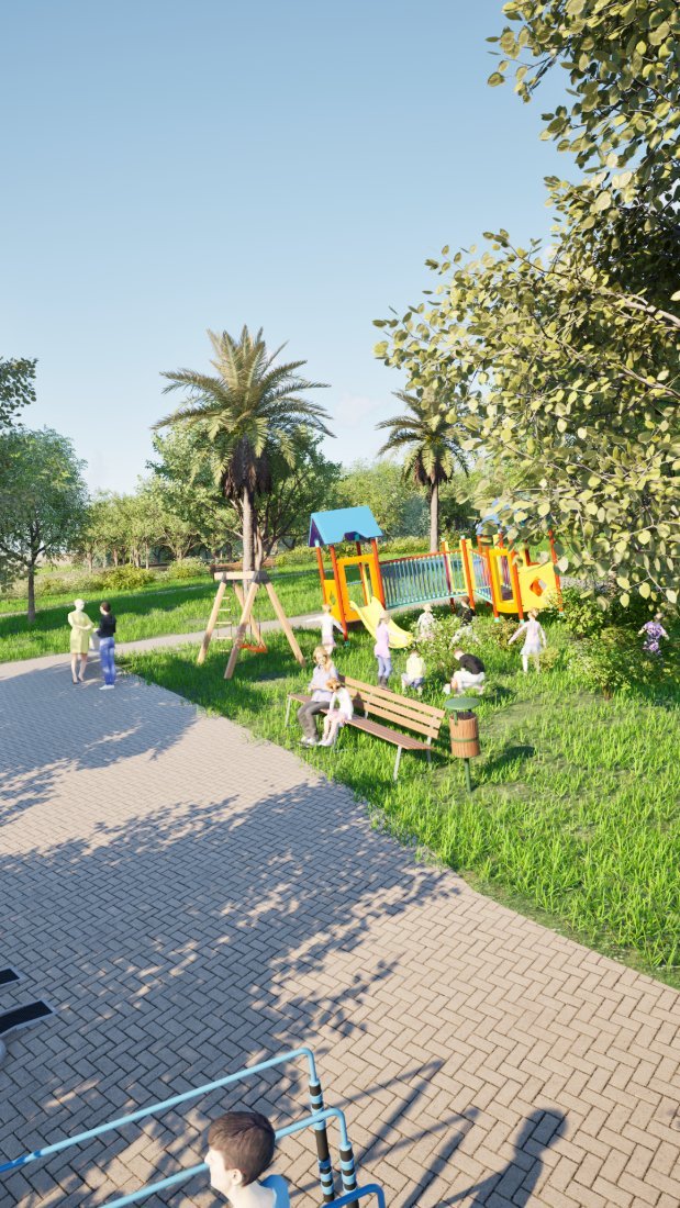 Espaço de convivência e playground